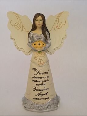 Elements My Friend Guardian Angel Sunflower 6" Figurine in Original Box